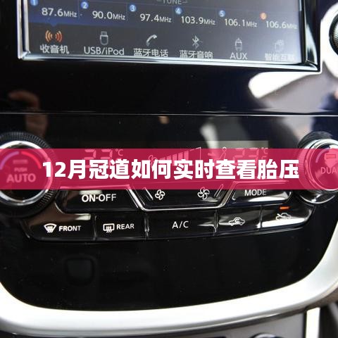 冠道胎压实时监测，12月操作指南