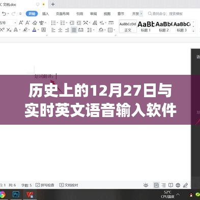 历史上的12月27日与实时英文语音软件的发展脉络