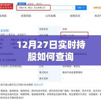 12月27日实时持股查询方法与步骤