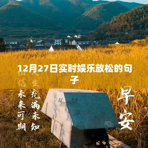 12月27日娱乐休闲，轻松一刻的句子