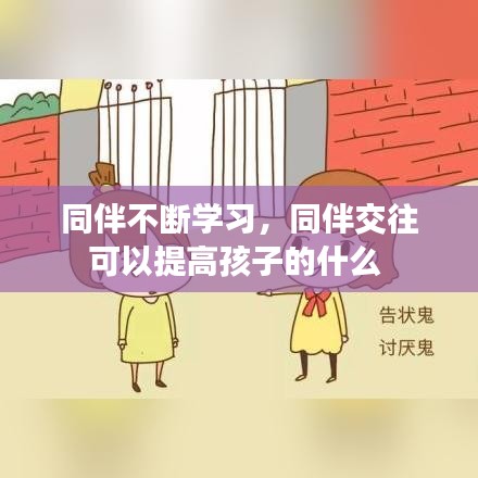 同伴不断学习，同伴交往可以提高孩子的什么