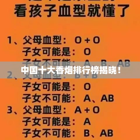 中国十大香烟排行榜揭晓！