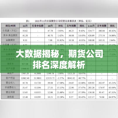 大数据揭秘，期货公司排名深度解析