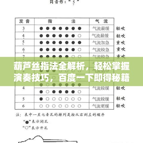 葫芦丝指法全解析，轻松掌握演奏技巧，百度一下即得秘籍