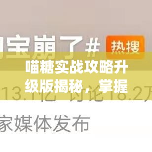 喵糖实战攻略升级版揭秘，掌握游戏技巧，赢取丰厚奖励！