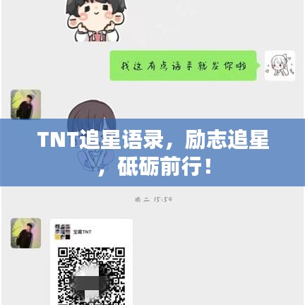 TNT追星语录，励志追星，砥砺前行！