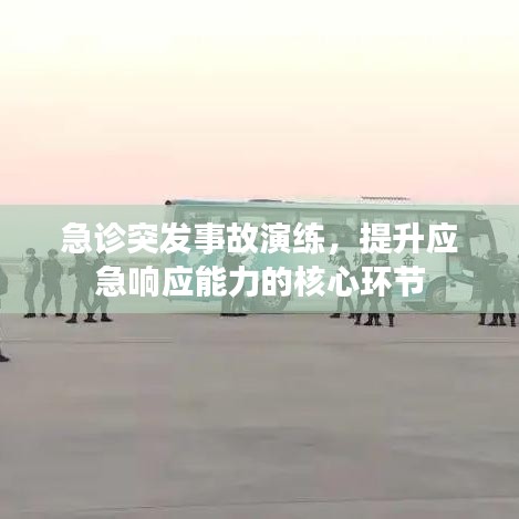 急诊突发事故演练，提升应急响应能力的核心环节