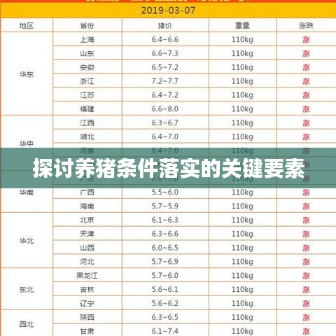 探讨养猪条件落实的关键要素