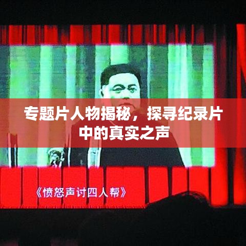 专题片人物揭秘，探寻纪录片中的真实之声